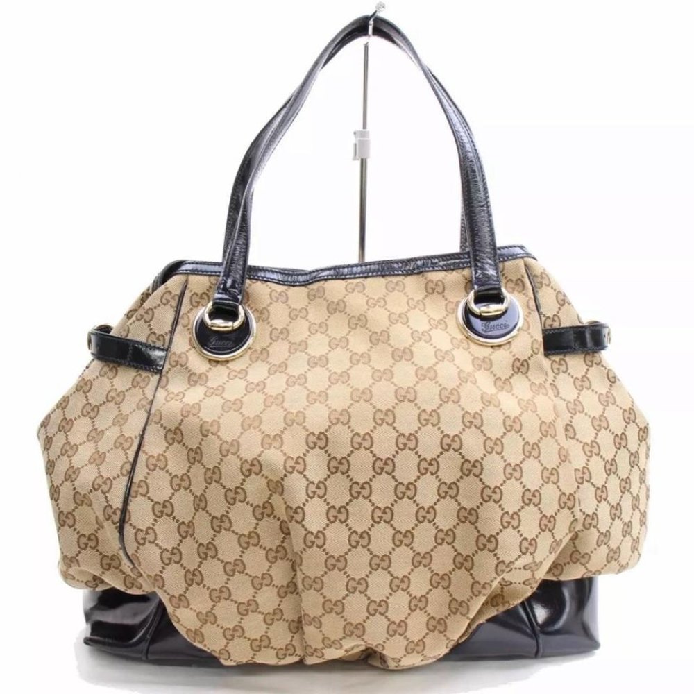 Authentic GUCCI Monogram Canvas Full Moon Extra Large Tote